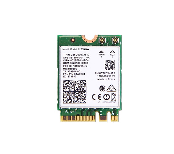 01AX704 | Lenovo Intel Dual Band Wireless-AC 8265 Network Adapter