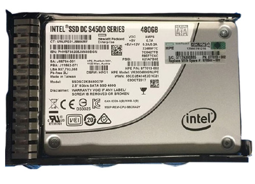 877746-B21 | HPE 480GB SATA 6Gb/s Read-intensive 2.5 (SFF) Hot-pluggable SC Digitally Signed Firmware Solid State Drive (SSD)