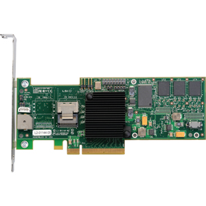 LSI00177 | LSI MegaRAID 8704EM2 4-port SAS RAID Controller - Serial Attached SCSI (SAS) Serial ATA/300 - PCI Express x8 - Plug-in Card - RAID Su