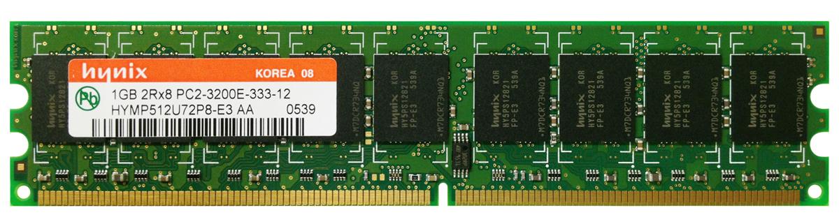 HYMP512U72P8-E3 | Hynix 1GB DDR2 ECC PC2-3200 400Mhz Memory