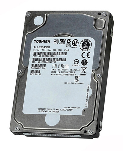 HDEBC03GEA51 | Toshiba 300GB 10000RPM 64MB Cache SAS 6Gb/s 2.5 Hard Drive