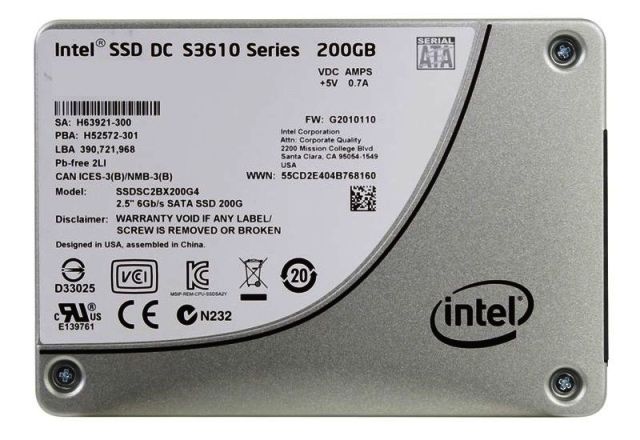 SSDSC2BX200G4 | Intel 200GB MLC SATA 6Gb/s 2.5 Enterprise Class DC S3610 Series Solid State Drive (SSD)