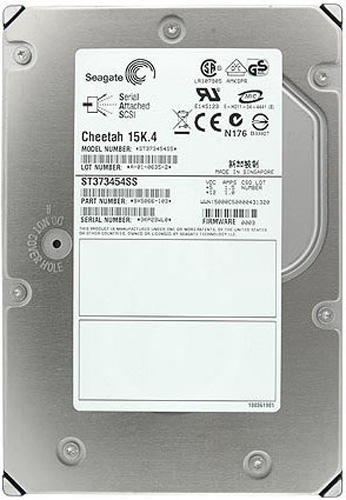 ST373454SS | Seagate Cheetah 73.4GB 15000RPM SAS 3Gb/s 8MB Cache 3.5 Low-profile Hard Drive