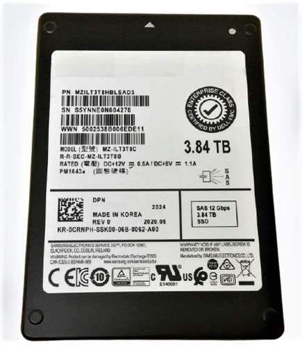 MZILT3T8HBLS-000D3 | Samsung Pm1643a 3.84 Tb SAS 12GBPS 2.5inch Enterprise Internal Solid State Drive (SSD)