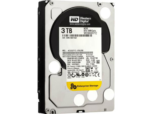 WD3000FYYZ | WD 3TB 7200RPM SATA 6Gb/s 64MB Cache 3.5 Hard Drive