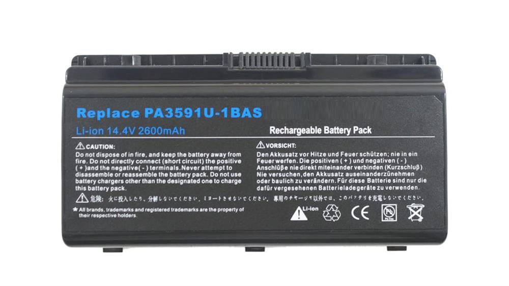 PA3591U-1BRS | Toshiba Lithium Ion 4-cell Notebook Battery Lithium Ion (Li-Ion) 14.4V DC