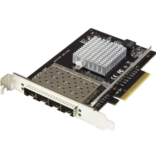 PEX10GSFP4I | StarTech Pex10GSFP4I 10 Gigabit Quad Port SFP+ Intel Xl710 Chip Server Network Card - NEW
