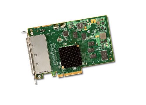 R4CP9 | Dell LSI SAS 9201-16e HBA Controller Card 6Gbps 16 Channel HBA