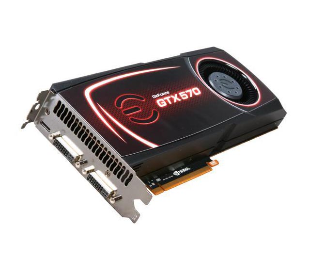 012-P3-1570-RX | EVGA Nvidia GeForce GTX 570 1280MB GDDR5 320-Bit PCI Express 2.0 Video Graphics Card