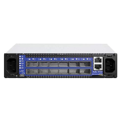 YC5N8 | Dell SwitchX-2 Based FDR InfiniBand 1U Switch 12 QSFP+-Ports 2 Power Supplies (AC) PPC460 Short-depth Connector Airflow Out