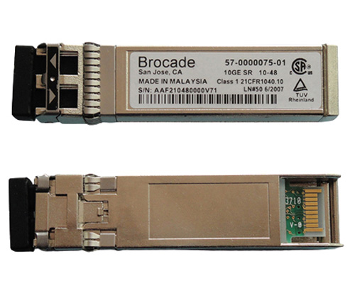 XBR-000180 | Brocade 10GB Shortwave SFP+ SR 850NM 300M Transceiver