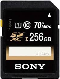SFG2UY2/TQ | Sony 256GB Class 10 SDXC UHS-I Flash Memory Card