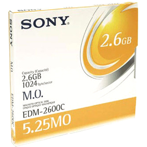 EDM2600 | Sony Magneto Optical Media - 2.6 GB - 5.25 - 4x