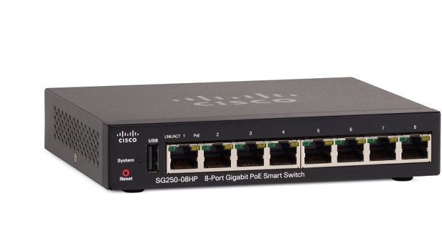 SG250-08HP-K9 | Cisco 250 Series SG250-08HP Managed L3 Switch - 8 PoE+ Ethernet Ports