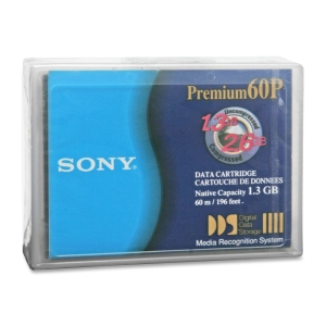 DG60P | Sony DDS-1 Data Cartridge - DAT DDS-1 - 1.3GB (Native) / 2.6GB (Compressed) - 1 Pack