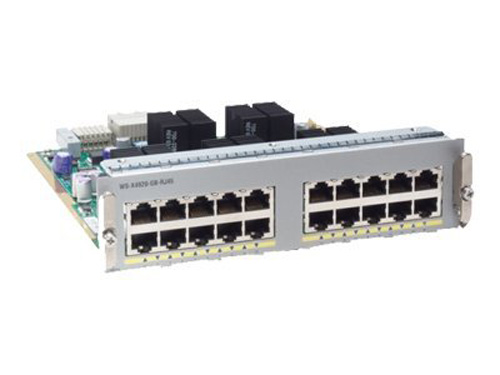 WS-X4920-GB-RJ45 | Cisco 20-Ports Wire-speed 10/100/1000 (RJ-45) Half-Card Expansion Module 20-Ports