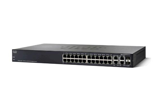 SF300-24P | Cisco SF300 24-Port 10 / 100 PoE Gigabit Uplink Managed Switch