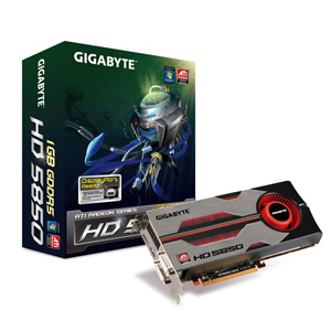 GV-R585D5-1GD-B | Gigabyte GIGA-BYTE Radeon HD 5850 Graphics Card ATi Radeon HD 5850 1GB GDDR5 SDRAM 256bit PCI Express 2 x16 DVI-I HDMI