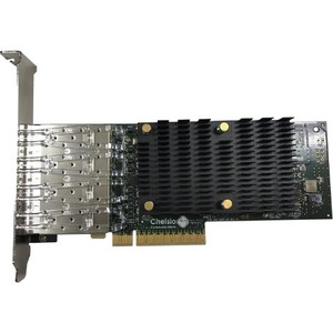 T540-LP-CR | CHELSIO High Performance Quad Port 10gbe Unified Wire Adapter PCIe 3.0 X8 4 Port(s) Optical Fiber Adapter W Pci-e X8 Gen3 - NEW