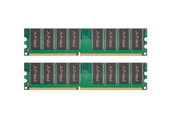 MD2048KD1-400 | PNY Technologies 2GB Kit (2 X 1GB) DDR-400MHz PC3200 non-ECC Unbuffered CL3 184-Pin DIMM 2.5V Dual Rank Memory