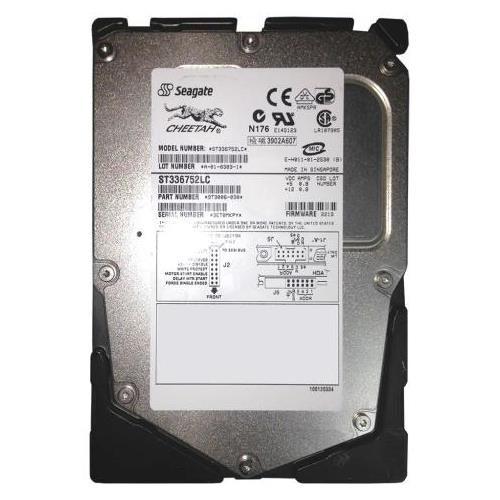 ST336752LC | Seagate st336752lc cheetah 36.7gb 15000rpm 80pin ultra160 scsi hot pluggable 8mb buffer 3.5 inch low profile(1.0 inch) hard disk drive