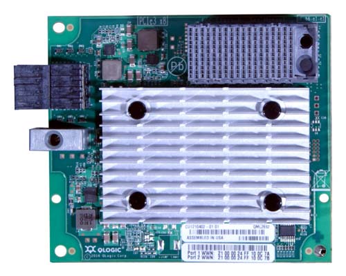 00YK543 | Lenovo QLogic Qml2692 Mezz 16GB 2-port Fibre Channel Adapter for Thinksystem