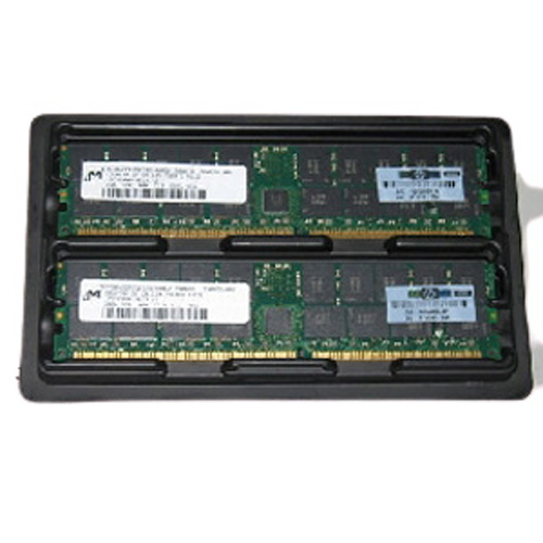 379300-B21 | HP 4GB (2X2GB) 400MHz PC-3200 2RX4 CL3 ECC DDR SDRAM DIMM Memory Kit for Server