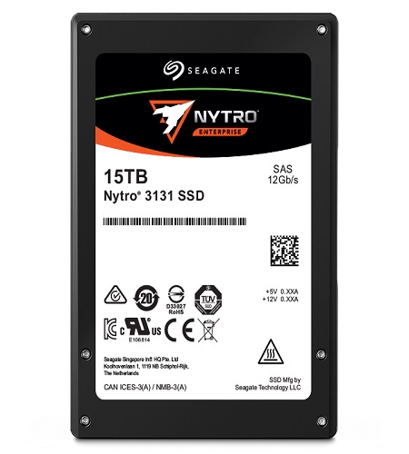 XS15360TE70014 | Seagate Nytro 3131 15.36TB Read-intensive SAS 12Gb/s 3D ETLC SED 2.5 15MM Solid State Drive (SSD)