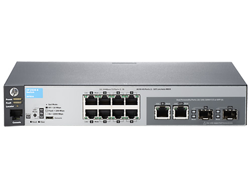 J9783A | HP 2530-8 Switch Managed 8 X 10/100 + 2 X Combo Gigabit SFP Desktop, Rack-mountable, Wall-Mountable - NEW