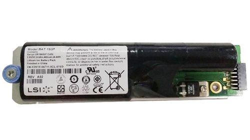 BAT-1S3P | Dell 2.5V 6.6AH 400MA Li-Ion RAID Controller Battery Backup for PowerVault MD3000/MD3000I