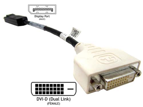 023NVR | Dell Dp To Dvi (display Port Dvi) Cable Adapter Dongle