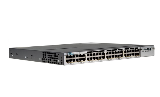 WS-C3750X-48P-S | Cisco Catalyst 3750X-48P-S Switch Managed 48 X 10/100/1000 (POE) Rack-mountable -POE 2-Slot IP Base