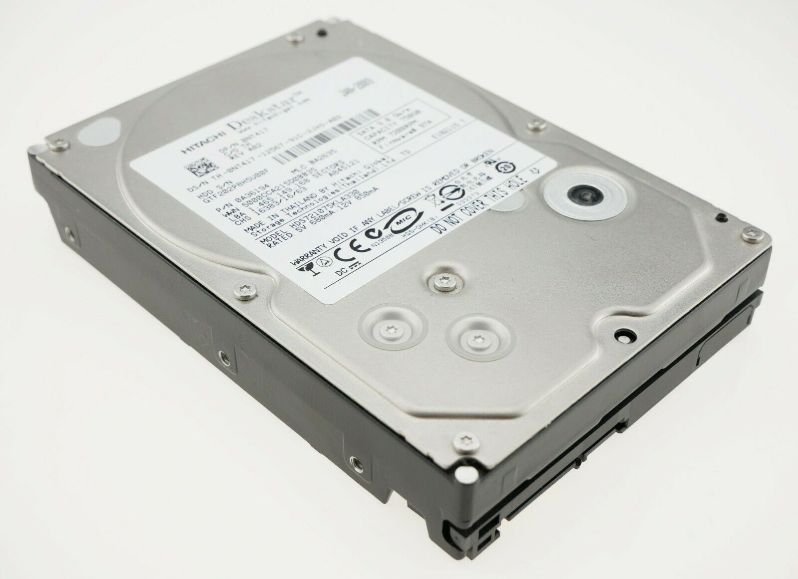 HDS721050KLA330 | Hitachi 500GB 7200RPM SATA 3 Gbps 3.5 32MB Cache Hard Drive