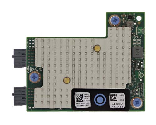 51G0W | Dell Dual-port 10/25GBe Converged Network Mezzanine Adapter