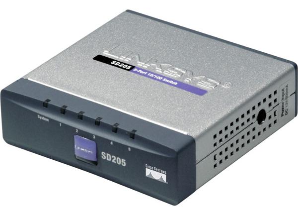 SD205 | Linksys 5-Port 10/100Mbps RJ45 High-Speed Switch