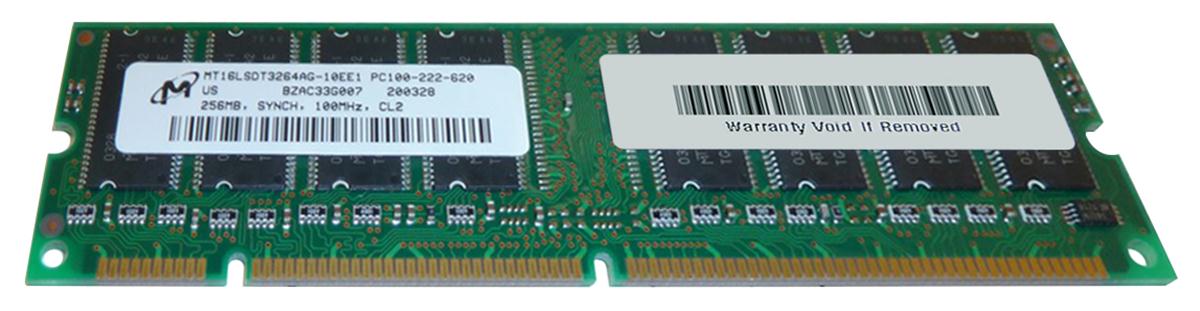 MT16LSDT3264AG-10EE1 | Micron 256MB 100MHz PC100 non-ECC Unbuffered CL2 168-Pin DIMM 3.3V Memory Module