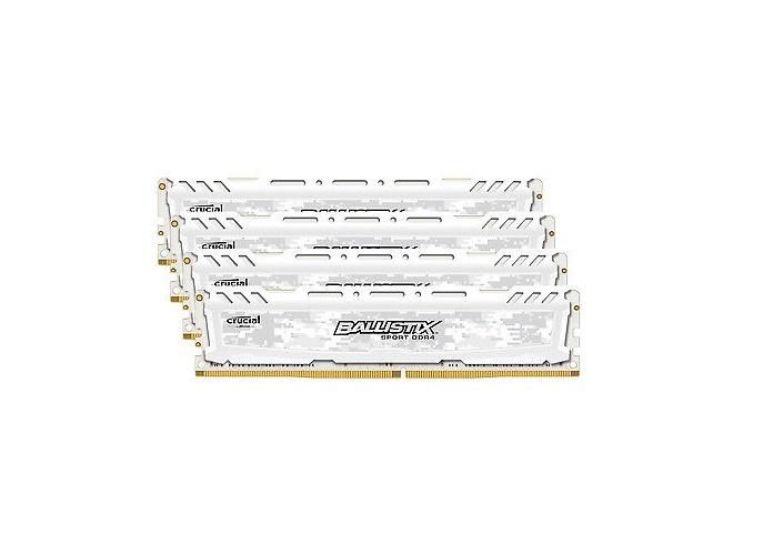 BLS4K16G4D240FSC | Crucial Technology 64GB Kit (4 X 16GB) DDR4-2400MHz PC4-19200 non-ECC Unbuffered CL17 288-Pin DIMM 1.2V Dual Rank Memory