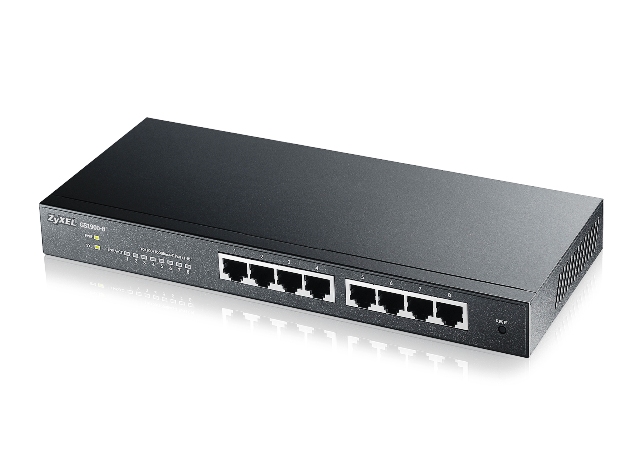 GS1900-8HP | Zyxel Switch 8-Ports Managed Desktop, Wall-Mountable