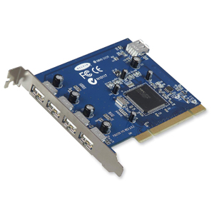 F5U220V1 | Belkin Hi-Speed USB 2.0 5-Port PCI Card - 4 x 4-pin Type A USB 2.0 USB External 1 x 4-pin Type A USB 2.0 USB Internal - Plug-in Card