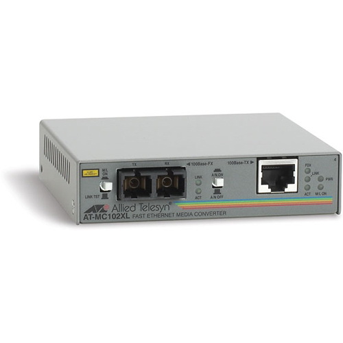 AT-MC102XL-40 | Allied Telesis 100Base-TX to 100Base-FX/SC mm 2km Media Converter