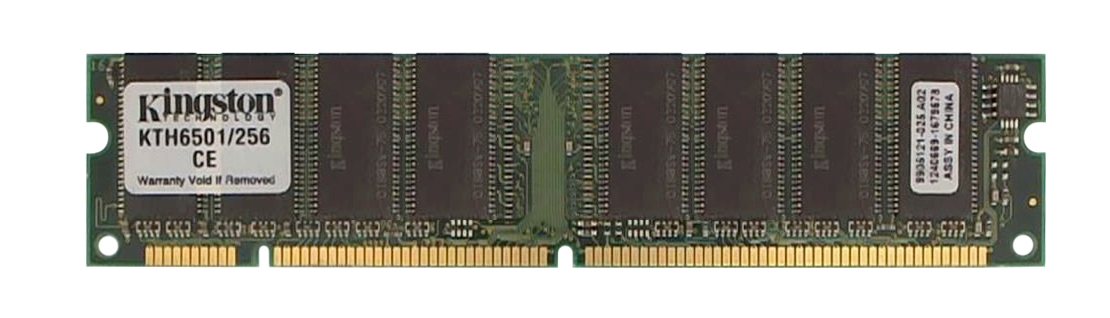 KTH6501/256 | Kingston 256MB 100MHz PC100 non-ECC Unbuffered CL2 168-Pin DIMM 3.3V Memory Module