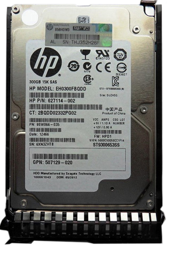 627114-002 | HPE 300GB 15000RPM SAS 6Gb/s SFF Hard Drive - NEW