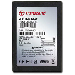 TS128GSSD25-M | Transcend 128 GB Internal Solid State Drive (SSD) - 2.5 - IDE Ultra ATA/100 (ATA-6)