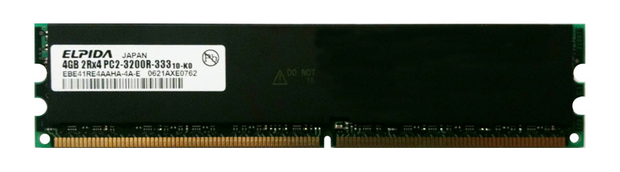 EBE41RE4AAHA-4A-E | Elpida 4GB DDR2-400MHz PC2-3200 ECC CL3 240-Pin DIMM 1.8V Dual Rank Memory Module