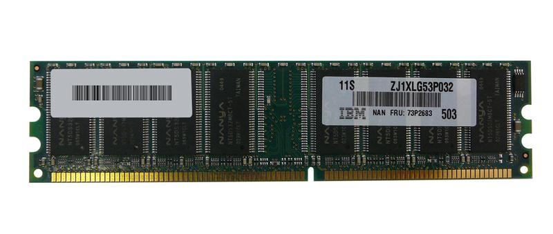 73P2683 | IBM 256MB DDR-400MHz PC3200 non-ECC Unbuffered CL3 184-Pin DIMM 2.5V Memory Module