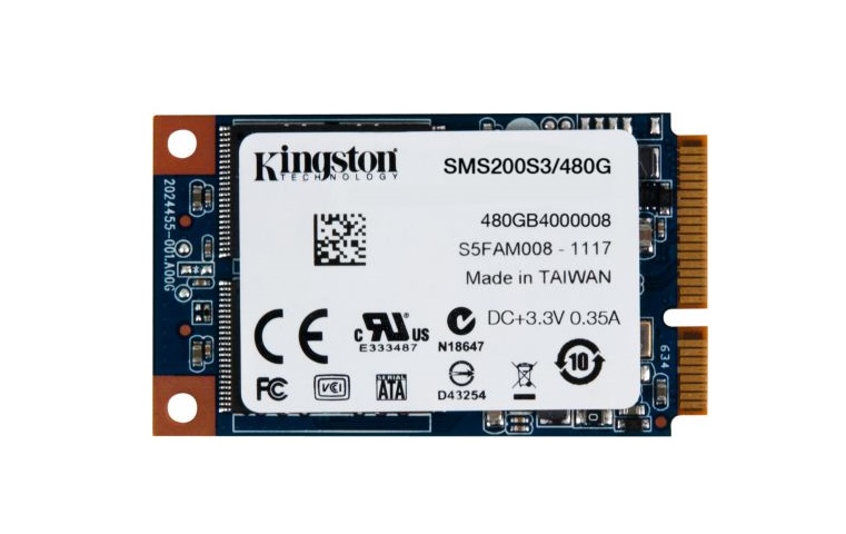 SMS200S3/480G | Kingston SSDNow mS200 480GB mSATA 6Gb/s 2 Solid State Drive for Notebooks Tablets and Ultrabooks