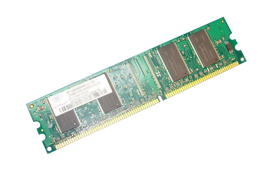 NT128D64SH4B1G-75B | Nanya 128MB DDR-266MHz PC2100 non-ECC Unbuffered CL2.5 184-Pin DIMM 2.5V Memory Module