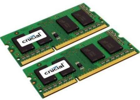 CT2KIT102464BF160B | Crucial 16GB (2X8GB) 1600MHz PC3-12800 CL11 non-ECC 1.35V Unbuffered DDR3 SDRAM 204-Pin SoDIMM Memory Kit