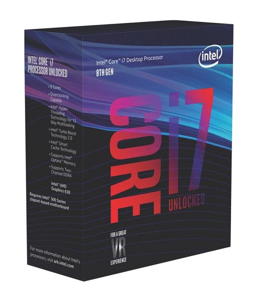 BX80684I78700K | Intel Core i7-8700K 6-Core 3.70GHz 8GT/s DMI3 12MB SmartCache Socket FCLGA1151 Processor