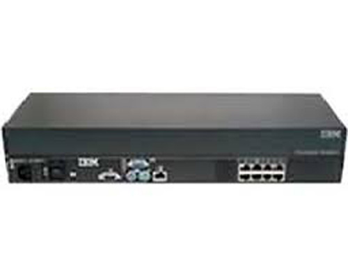 17353LX | IBM 1X8 Console Switch KVM Switch CAT5 8-Ports 1 Local User 1U Rack-mountable - NEW